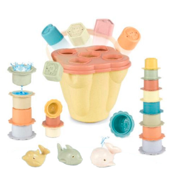 BABY FAVORITE BALDE DE ENCASTRE CON FORMAS Y ANIMALES 17 PIEZAS